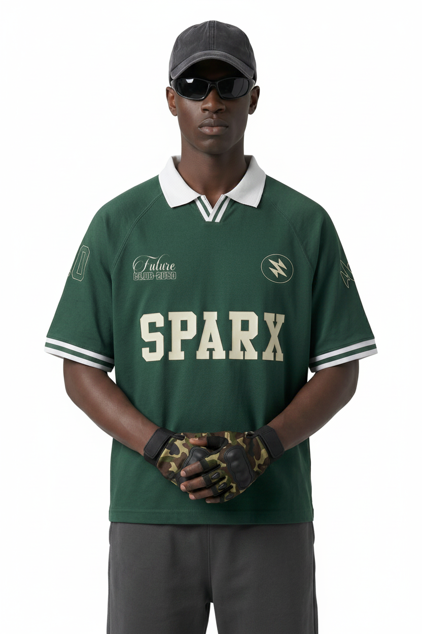 SPARX GREEN JERESY POLO