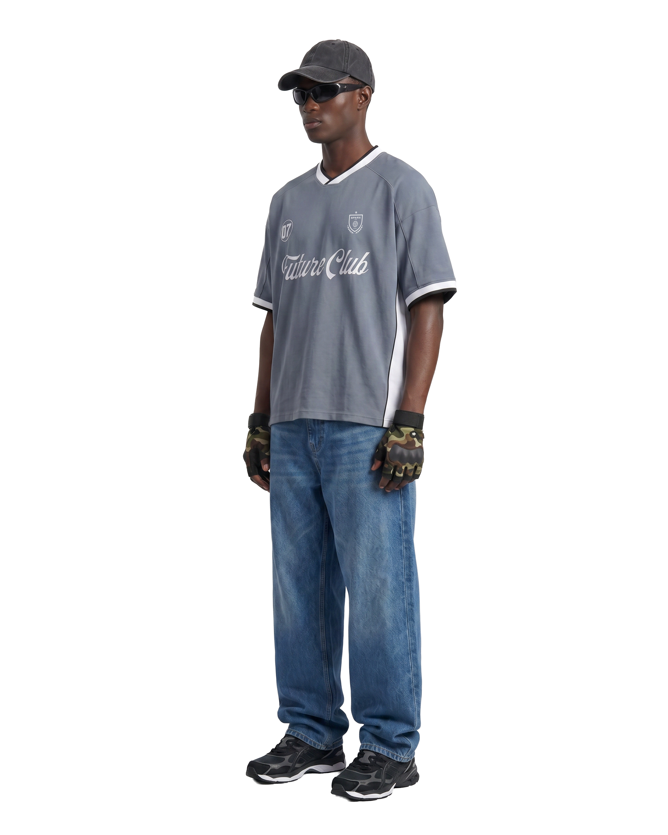 SPARX IRONED GREY JERESY FOOTBALL