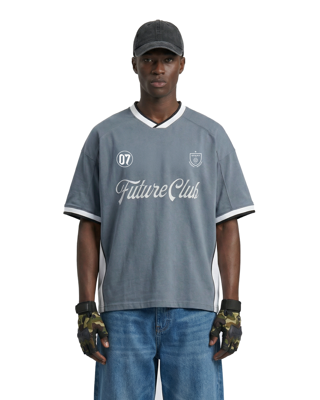 SPARX IRONED GREY JERESY FOOTBALL
