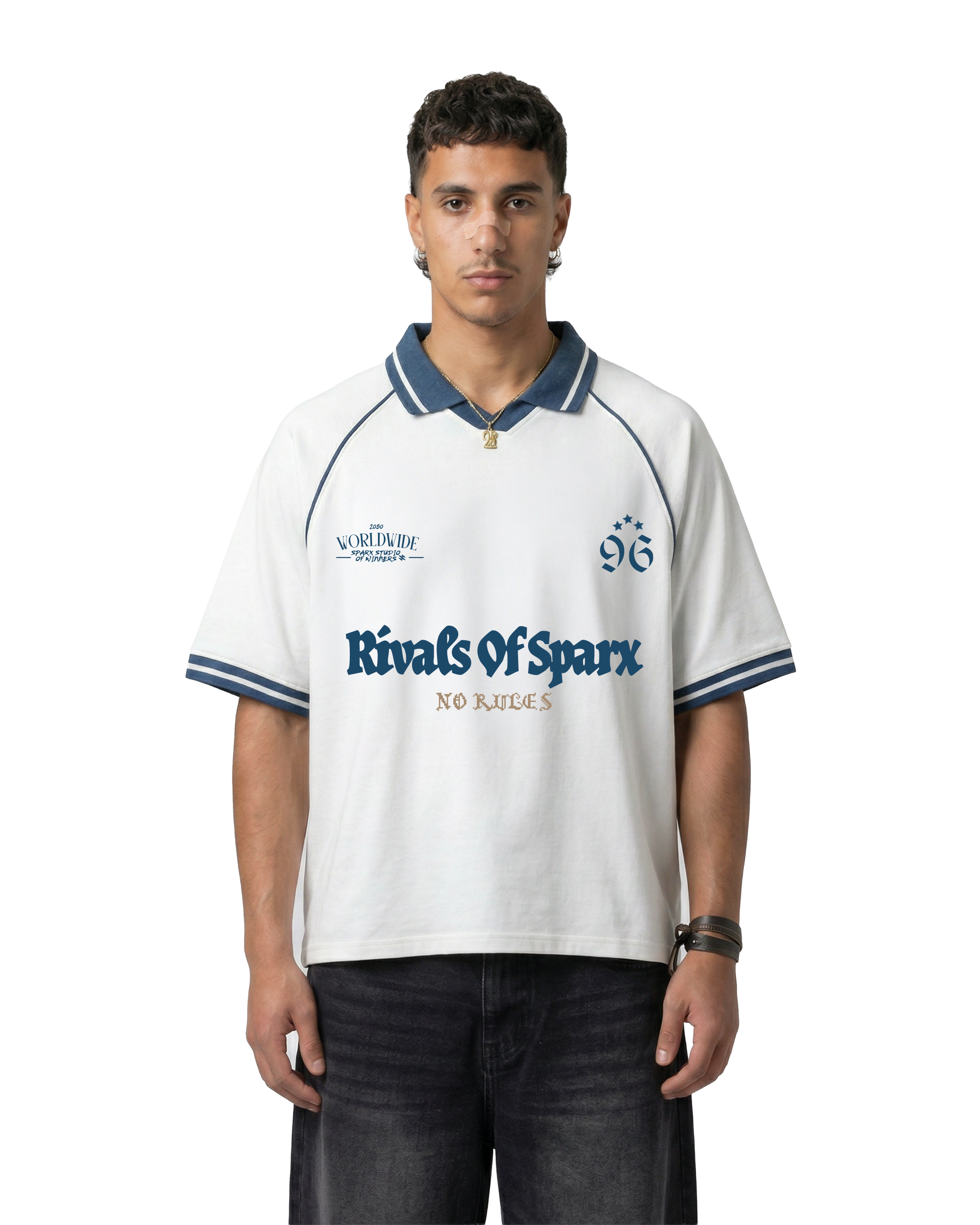 SPARX CREAMY WHITE JERESY POLO