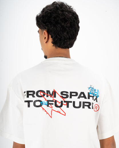 SPARX WHITE TEE PRINTED - Sparx