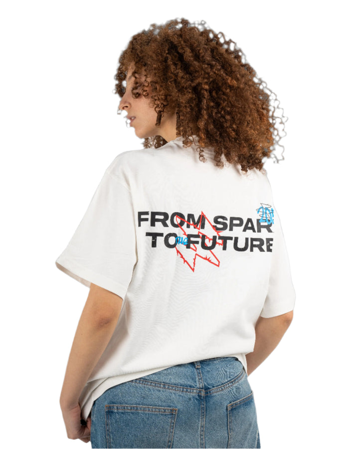 SPARX WHITE TEE PRINTED