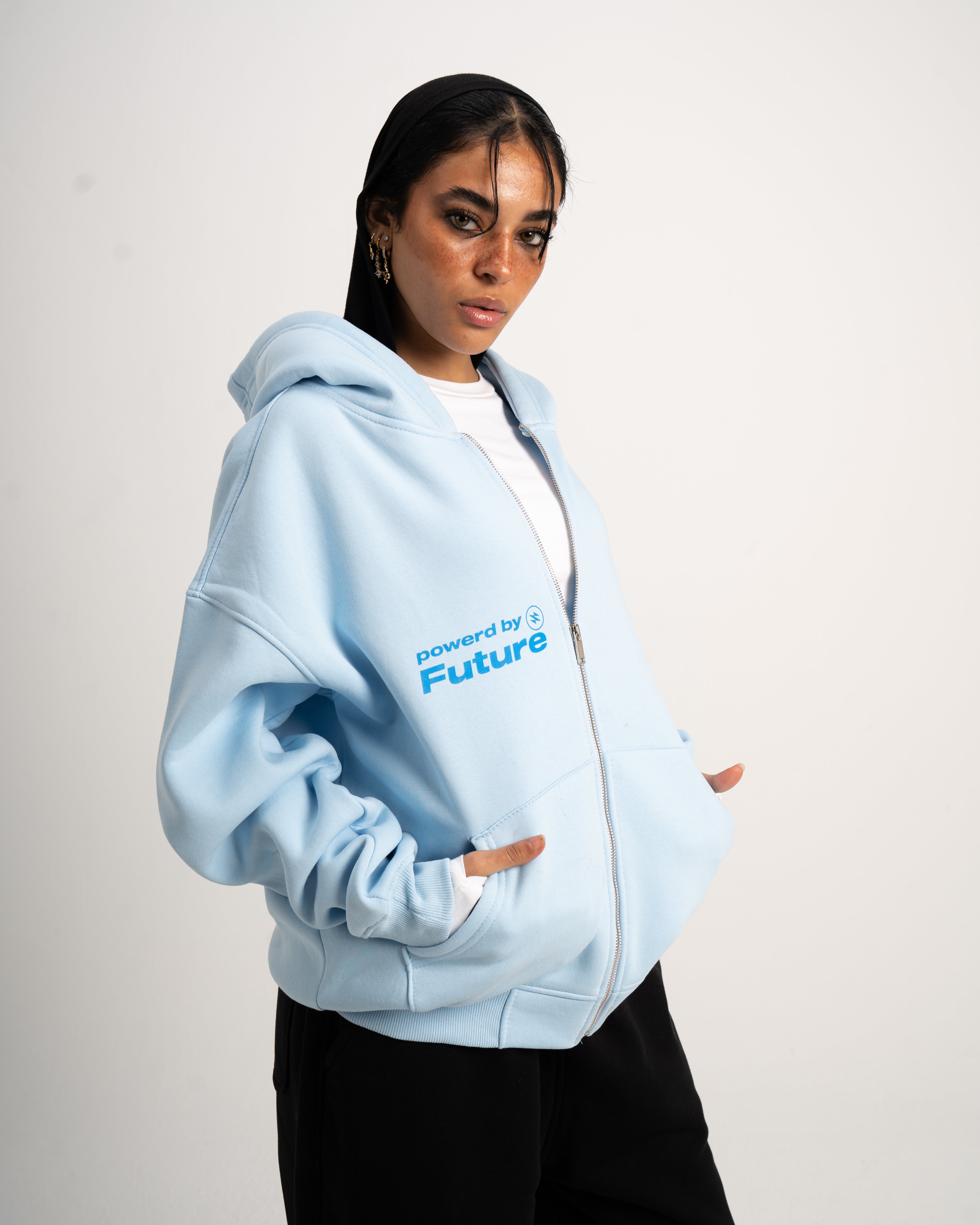 SPARX UNiSEX ZIPUP BABY BLUE JACKET