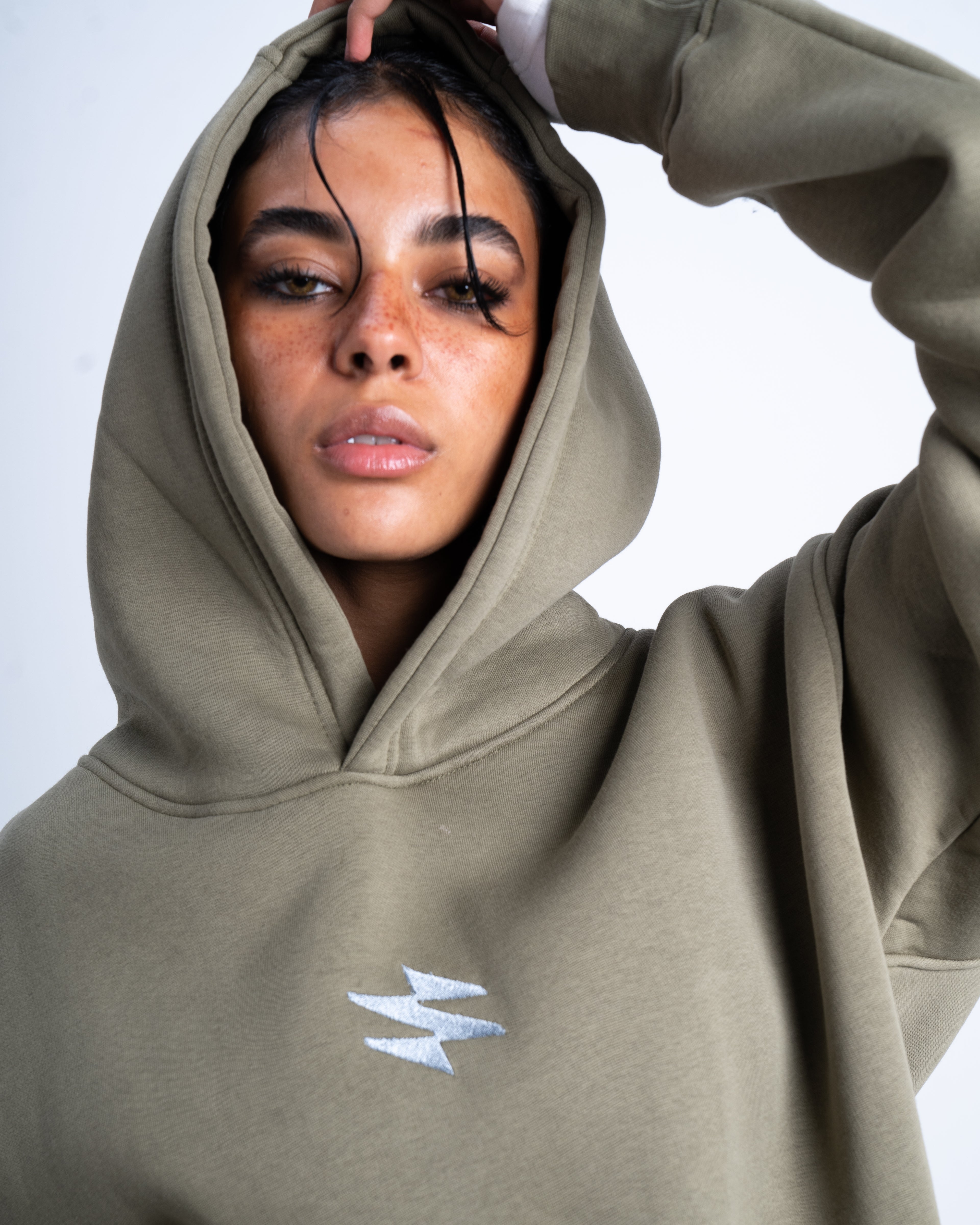 Unisex Olive Hoodie - Sparx