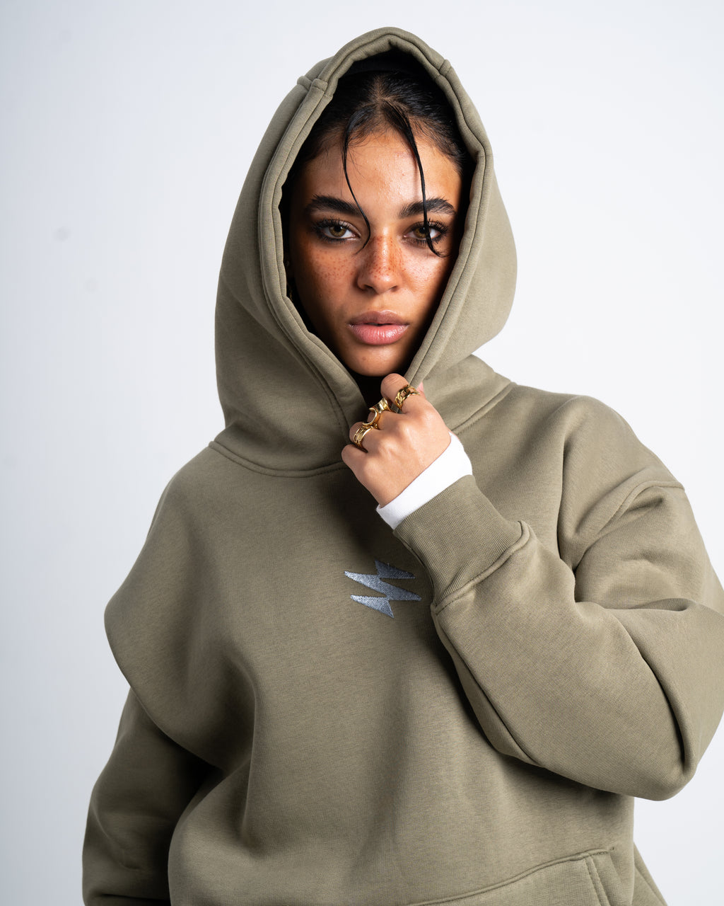 Unisex Olive Hoodie - Sparx