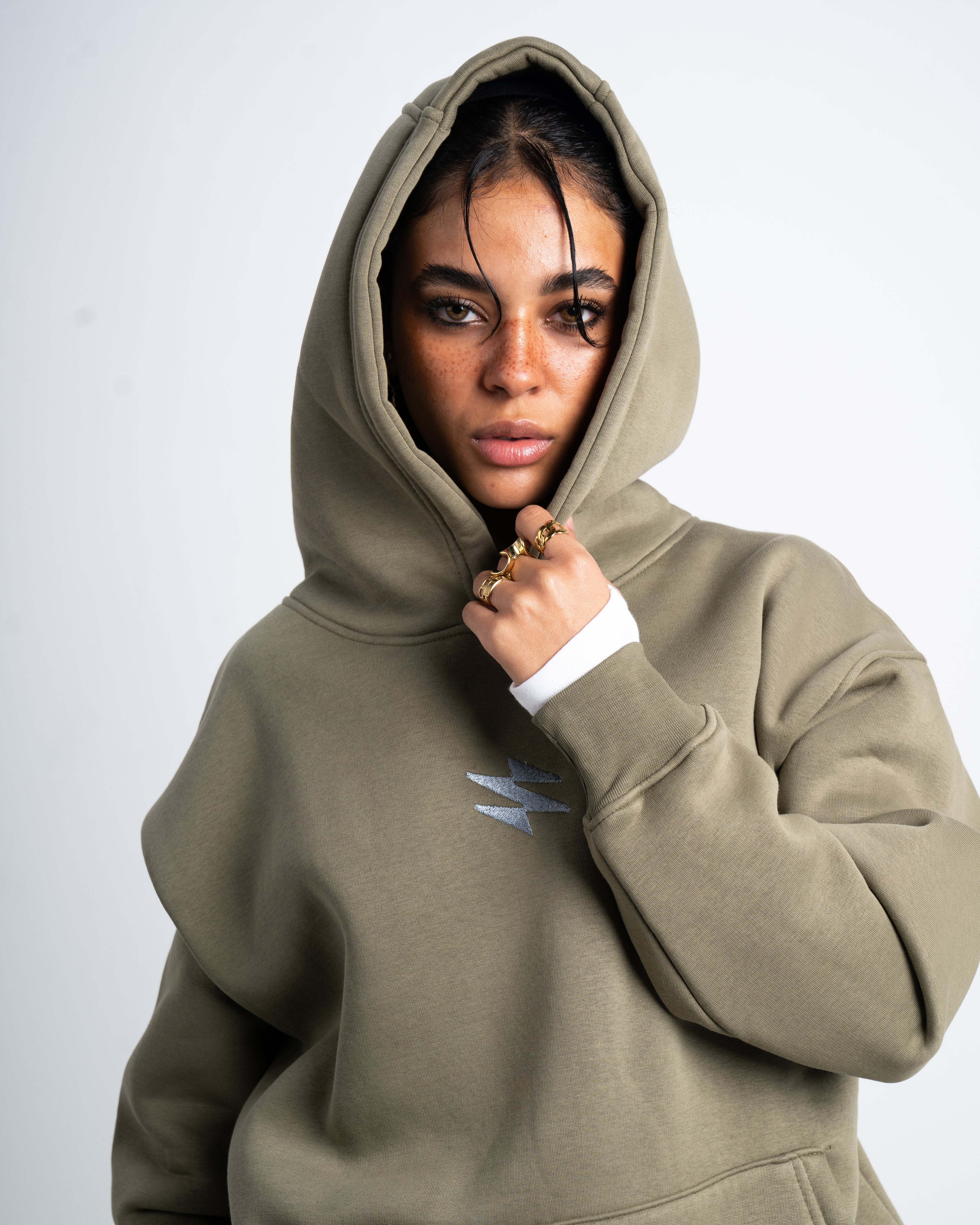 Unisex Olive Hoodie - Sparx