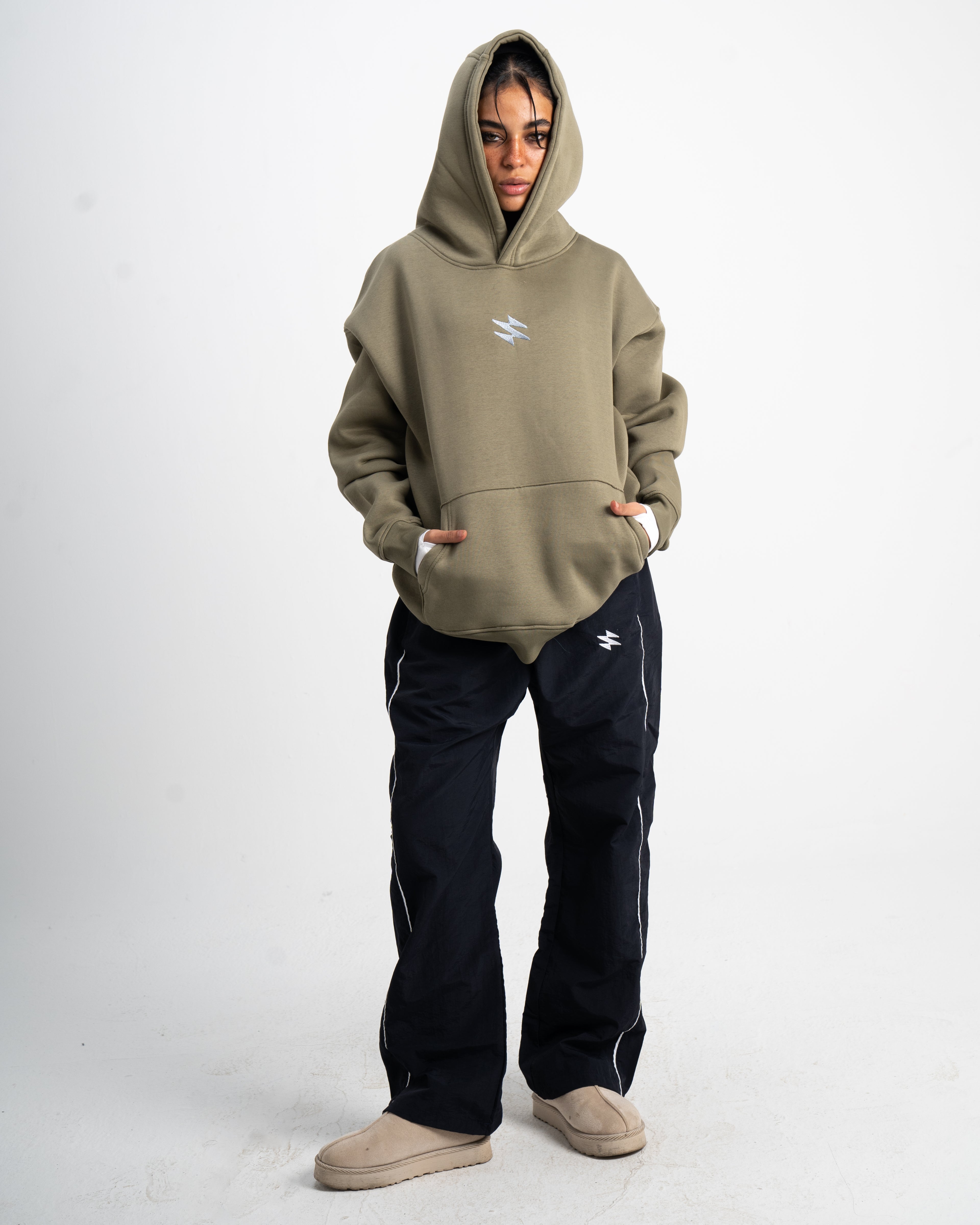 Unisex Olive Hoodie - Sparx