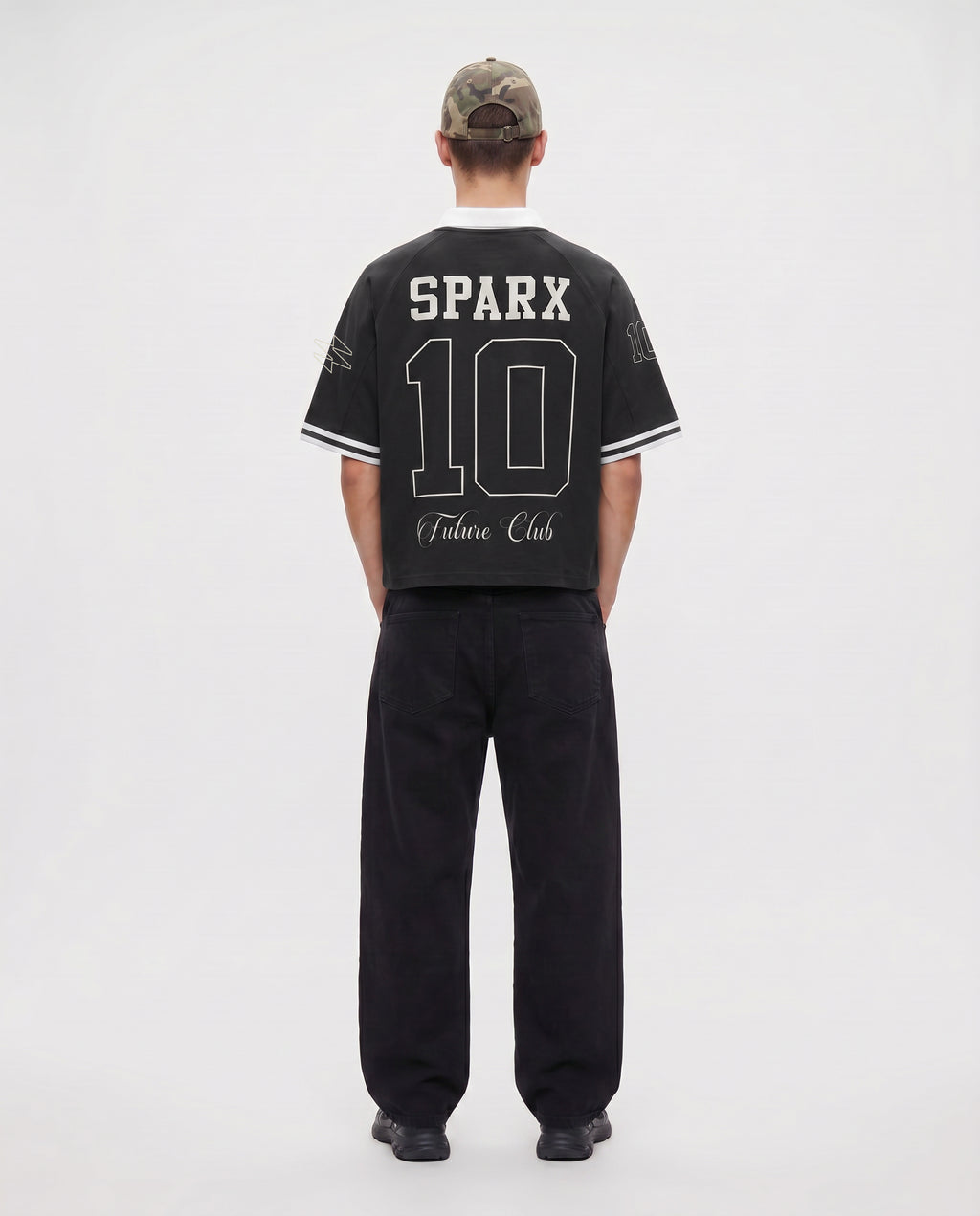 SPARX VENOM BLACK JERESY POLO