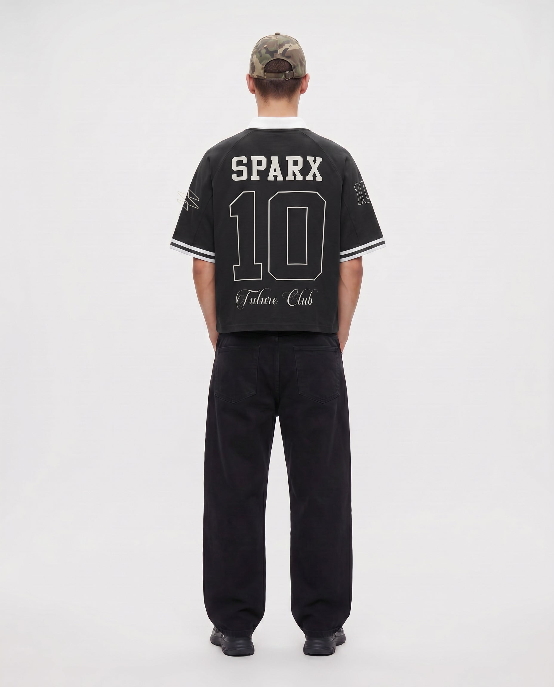 SPARX VENOM BLACK JERESY POLO