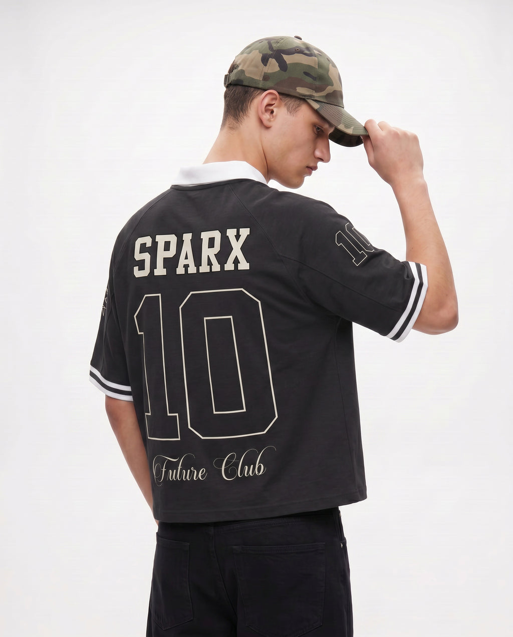 SPARX VENOM BLACK JERESY POLO