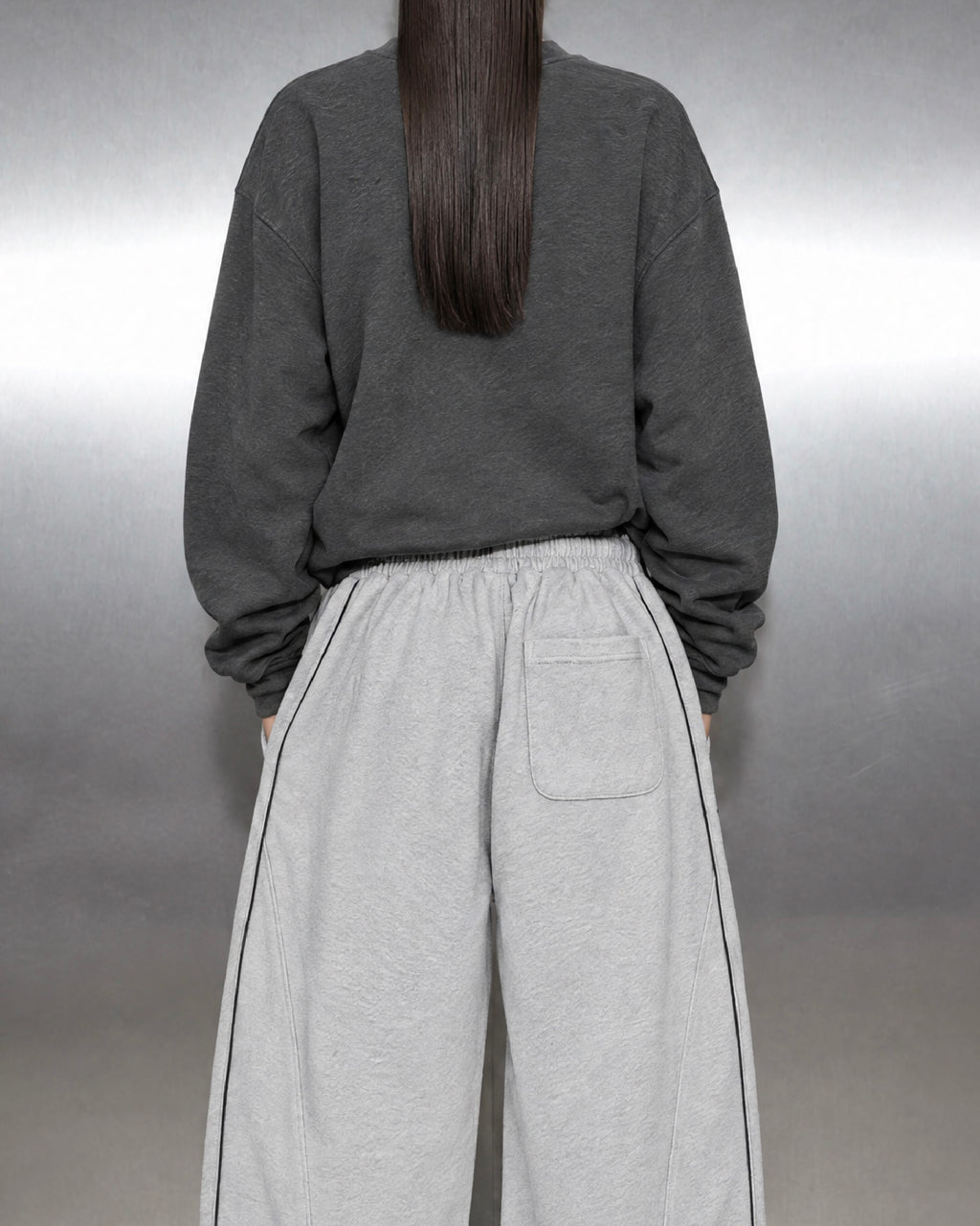 BASIC GREY BAGGY SWEATPANTS