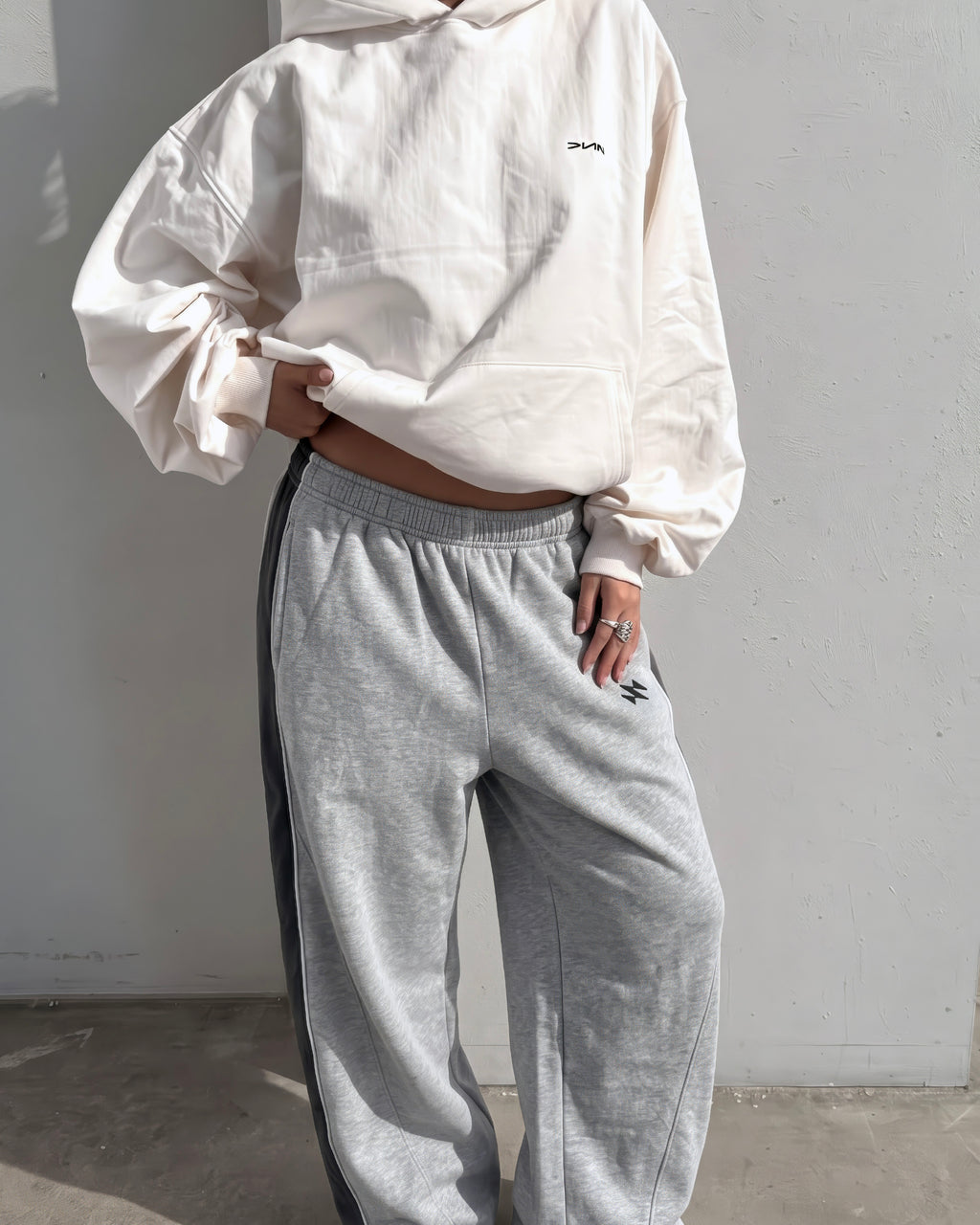 S-PANAL GREY BAGGY SWEATPANTS