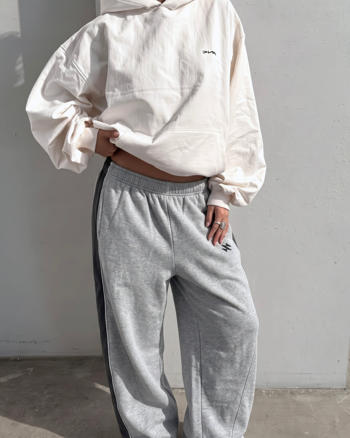 S-PANAL GREY BAGGY SWEATPANTS