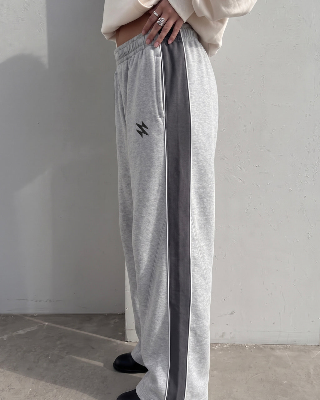 S-PANAL GREY BAGGY SWEATPANTS