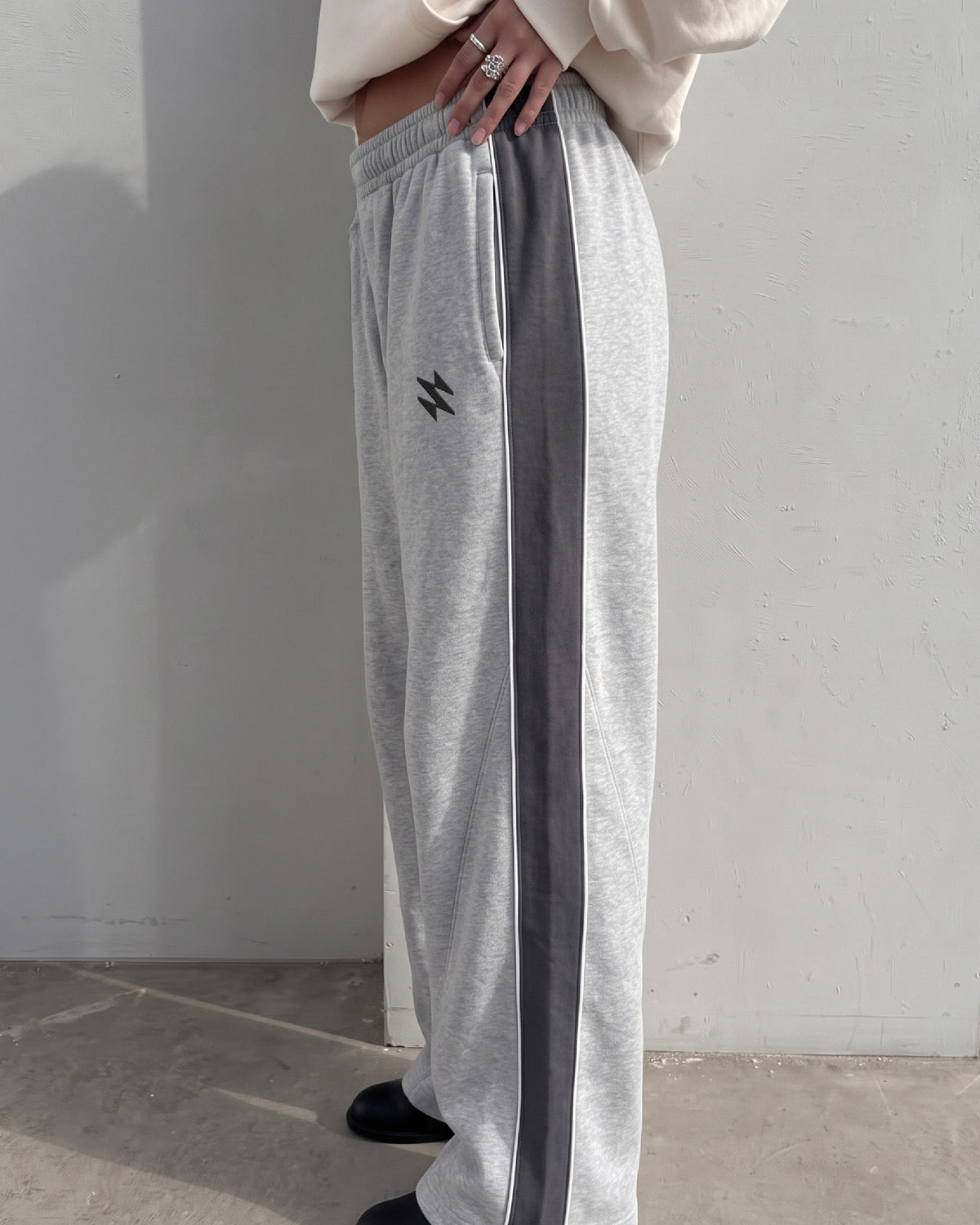 S-PANAL GREY BAGGY SWEATPANTS