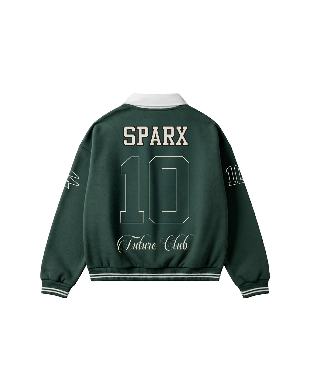 SPARX GREEN JERESY POLO NECK