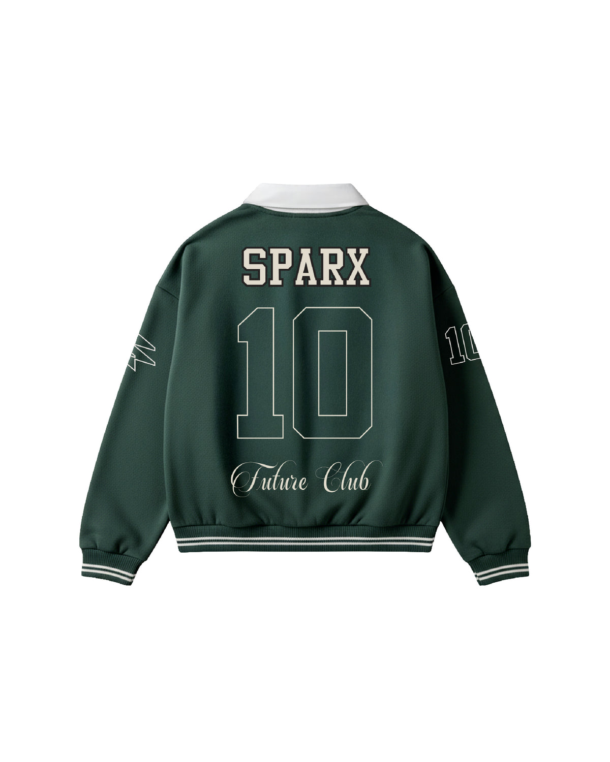 SPARX GREEN JERESY POLO NECK