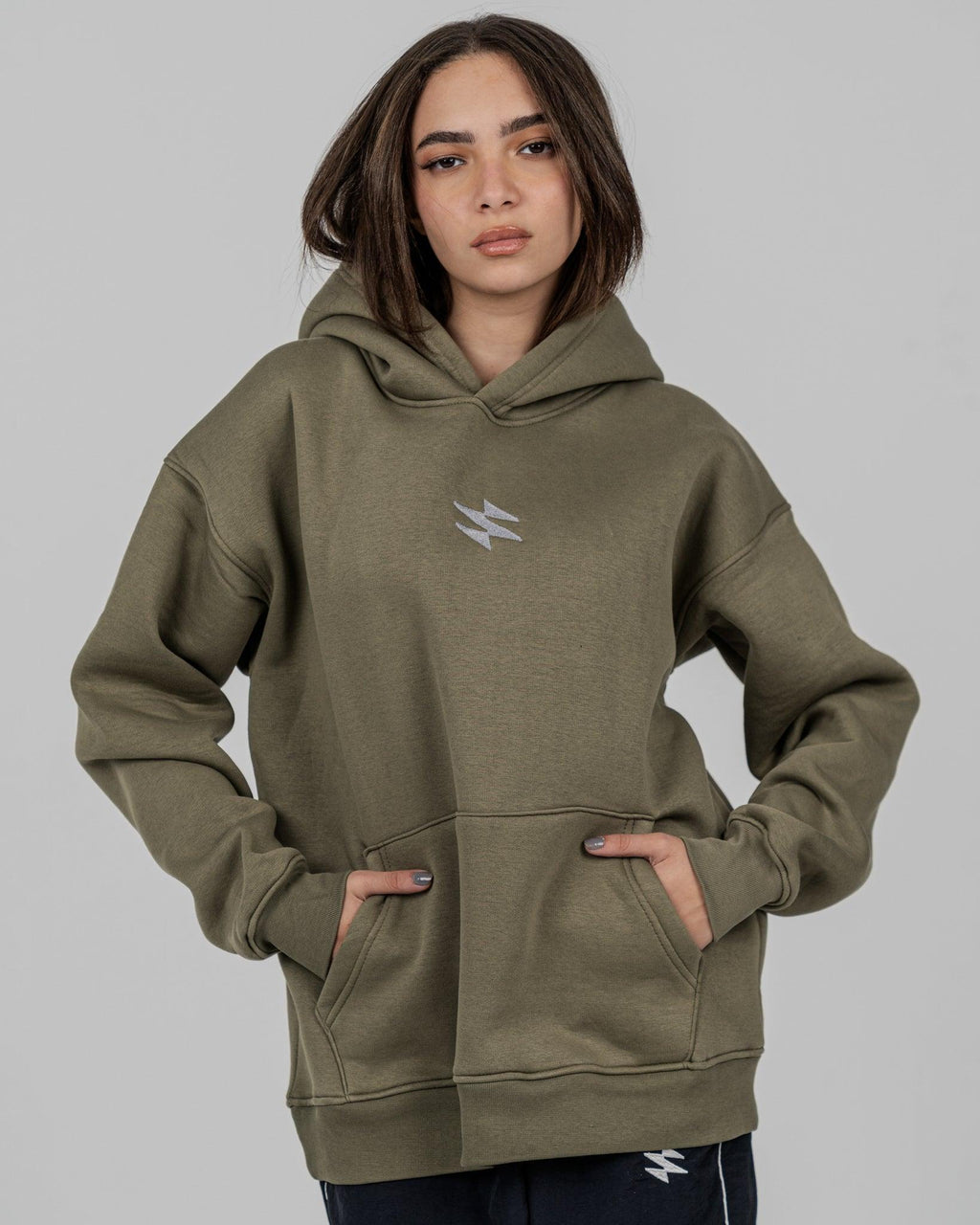 Unisex Olive Hoodie - Sparx