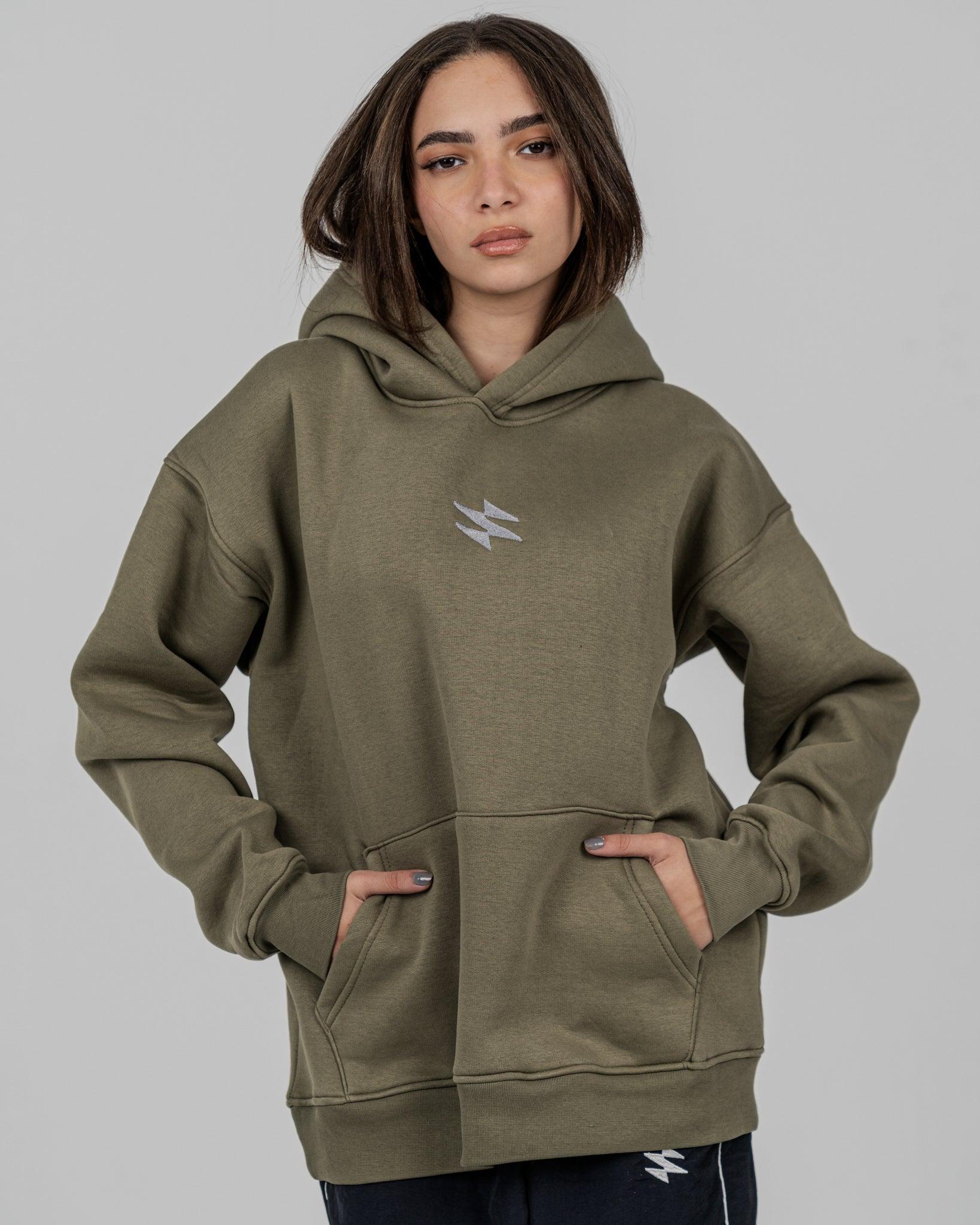 Unisex Olive Hoodie - Sparx