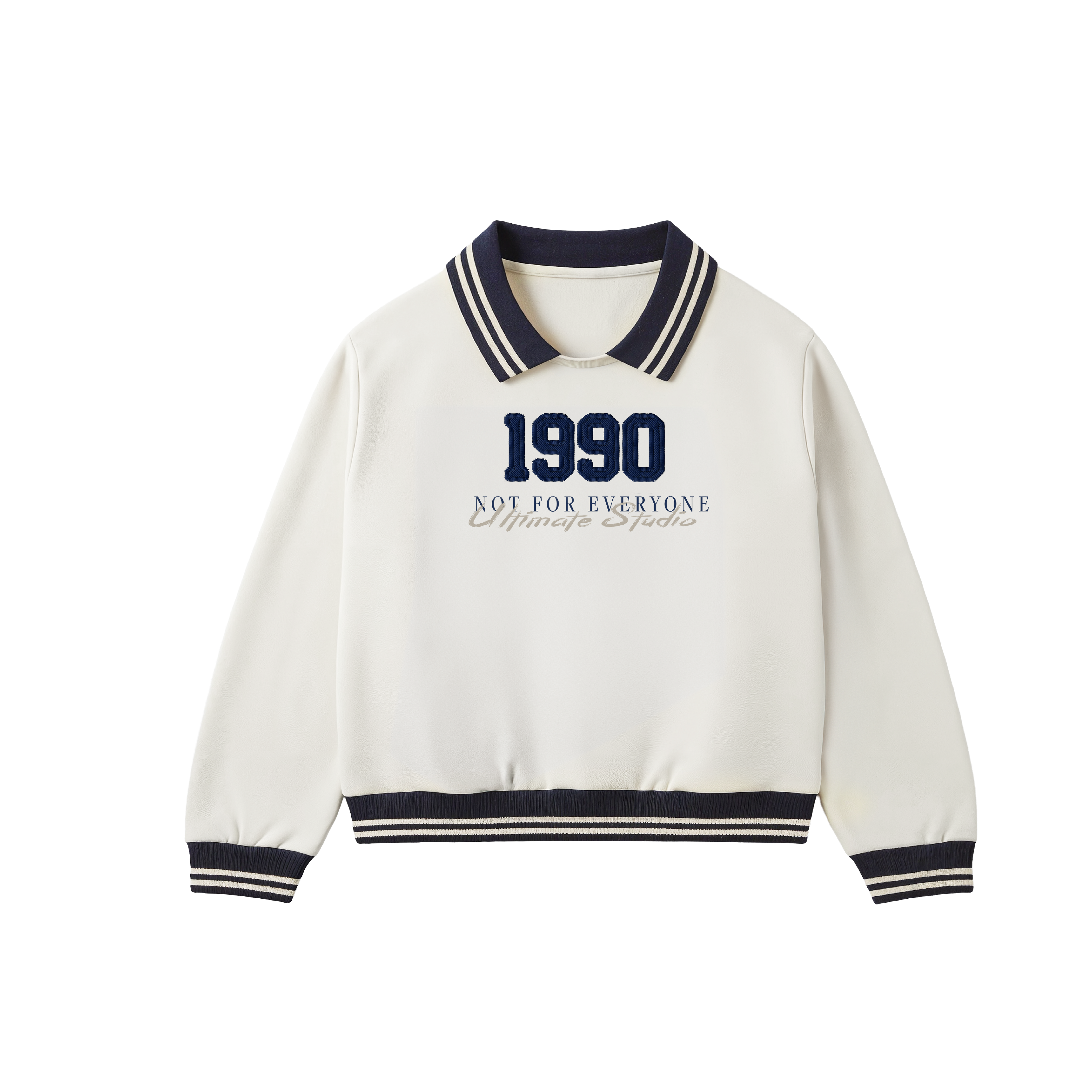 SPARX OFF WHITE JERESY POLO NECK