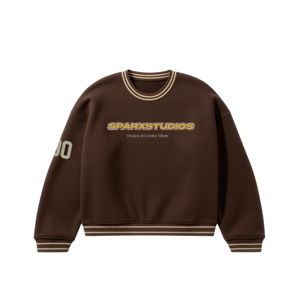 SPARX BROWN CREWNECK JERESY