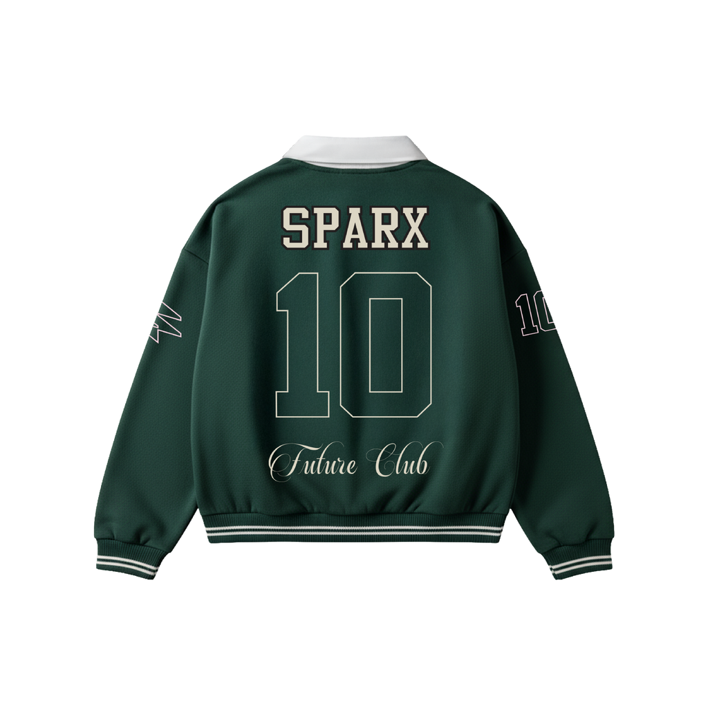 SPARX GREEN JERESY POLO NECK